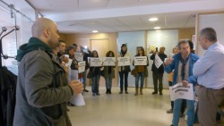 O conselleiro accede a entrevistarse coa CIG e o profesorado CELGA despois dun peche na Secretaría Xeral de Política Lingüística 